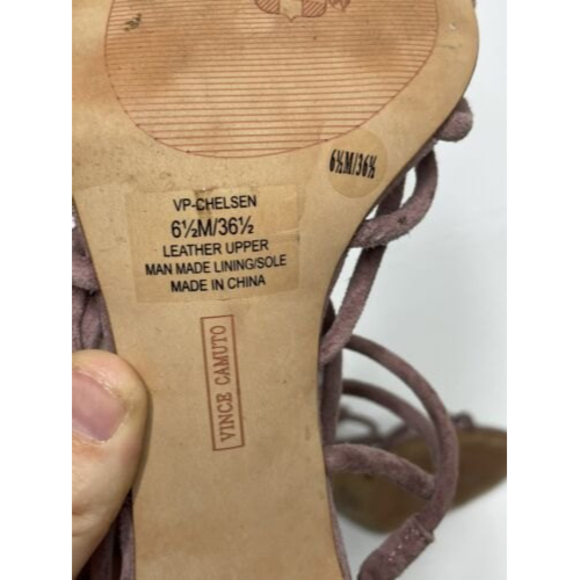 Vince Camuto Dusty Rose Suede Women’s  Heels Size 6.5 - Picture 10 of 11